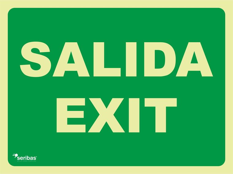 Señal de señales de evacuación EV037: