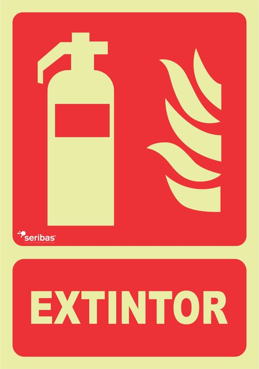 Señal de señales contra incendios IN001: EXTINTOR