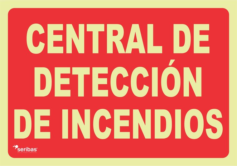 Señal de señales contra incendios IN035: CENTRAL DETECCIÓN DE INCENDIOS
