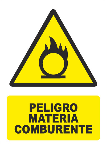 PELIGRO MATERIAL COMBURENTE  PG010