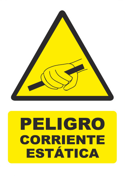 PELIGRO CORRIENTE ESTATICA PG016