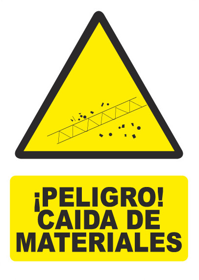 PELIGRO CAIDA DE MATERIALES PG049