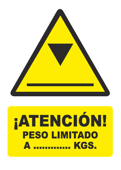 ATENCION PESO LIMITADO A ... KGS PG060
