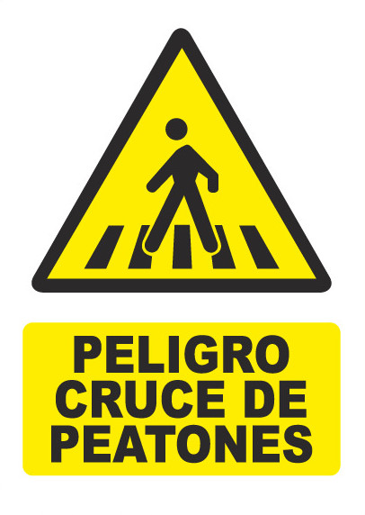 PELIGRO CRUCE DE PEATONES PG062