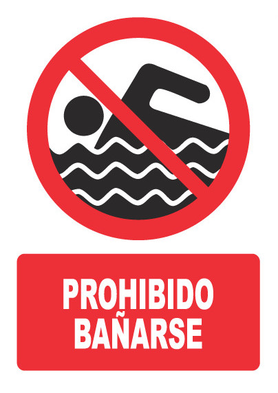 PROHIBIDO BAÑARSE PH041