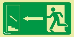 [EV018] FLECHA ARRIBA IZQUIERDA ESCALERA DE EMERGENCIA EV018