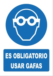 [OB003] ES OBLIGATORIO USAR GAFAS OB003