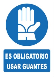 [OB018] ES OBLIGATORIO USAR GUANTES OB018