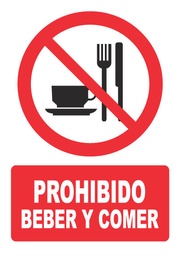 [PH042] PROHIBIDO BEBER Y COMER PH042
