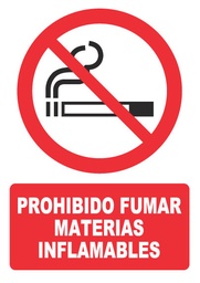 [PH063] PROHIBIDO FUMAR MATERIAS INFLAMABLES PH063